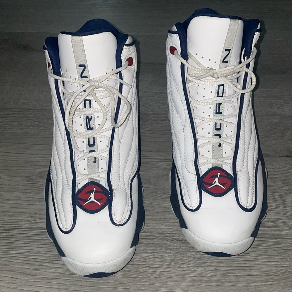 Jordan Pro Strong in White and Midnight Navy - Picture 2 of 6